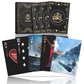 Wjpc Warrior Gold Waterproof Playing Cards With Gift Box, Deck Of Cards, Poker Cards For Adults Party Game, Indoor, Outdoor