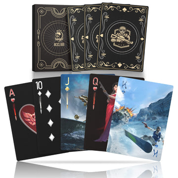 Wjpc Warrior Gold Waterproof Playing Cards With Gift Box, Deck Of Cards, Poker Cards For Adults Party Game, Indoor, Outdoor
