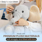 Huggle Healers Weighted Stuffed Animal - 40" Grey Elephant Plush - 4.5lb - Soft Polyester Cuddle Toy for Adults, Teens & Kids