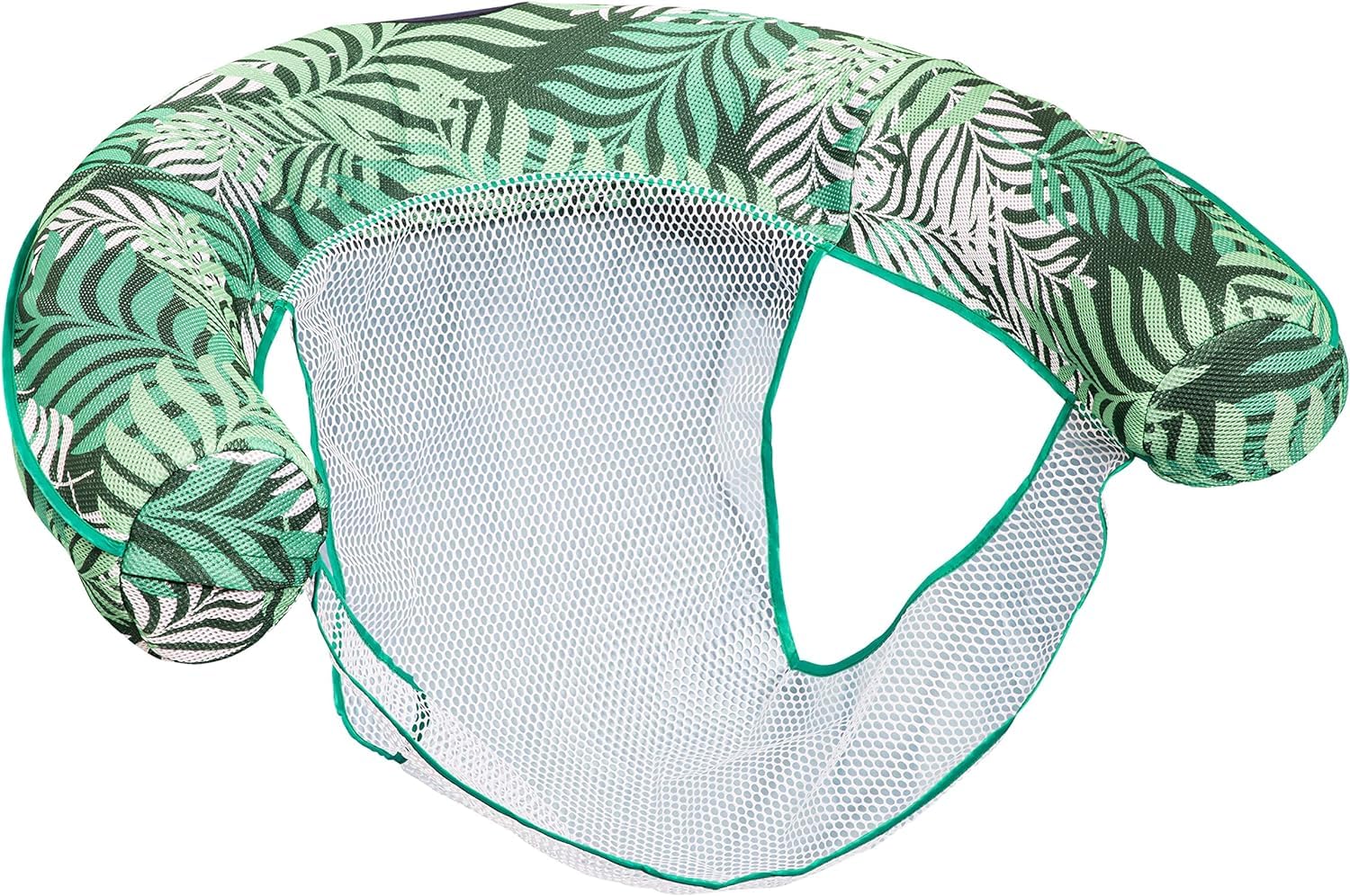 Aqua Supreme Oversized Inflatable Pool Noodle Chair – Soft Mesh Sling-Floating Chair Noodle Float – Teal Fern