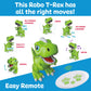 Robo Pets T-Rex Dinosaur Toy For Boys And Girls- Remote Control Robot Toy With Led Light Eyes, Interactive Hand Motion Gestures, Stem Programmable Treats Toys, Walking, Dancing Robot Dinosaur For Kids