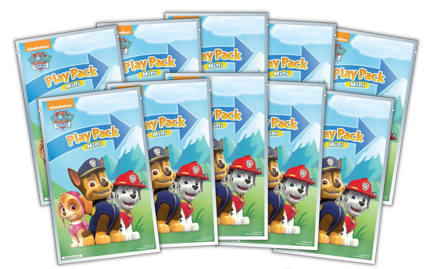 Bendon PAW Patrol Mini Coloring Book Pack - 10 Count, Blue, Includes 2 Mini Crayons & Stickers, Model 41885