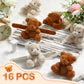 Ceenna 16 Pcs Valentine's Day Stuffed Bear Animal Slap Bracelets Plush Bear Slap Bracelets 8.66 Inch Adorable Bear Slap Wrist Br