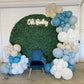 140Pcs Dusty Baby Blue Balloon Arch Garland Kit,Slate Fog Baby Blue 5/10/12/18 Inch Balloons For Men Boy Baby Shower Bridal Show