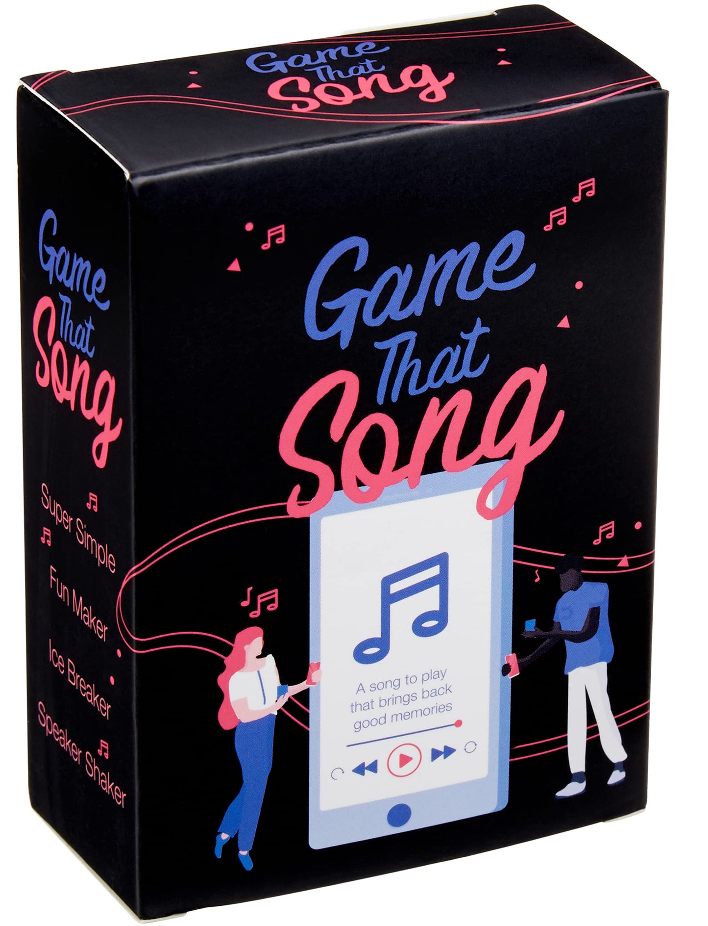 Game That Song Music Card Game for Adults & Teens - Fun Party Game, Black, Model GTS-01, Great Gift for Music Lovers