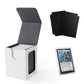 Venssu MTG Deck Box for Commander Display,Card Deck Box Fits 100 Double Sleeved Cards,TCG with 2 Dividers and 1 Toploader (White
