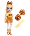Rainbow High Cheer Poppy Rowan – Orange Cheerleader Fashion Doll With 2 Pom Poms And Doll Accessories, Great Gift For Kids 6-12 Years Old