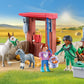 Playmobil Veterinary Donkeys Toy for Kids 4+ | Multicoloured | Model 71471 | Plastic Material | Einheitsgröße