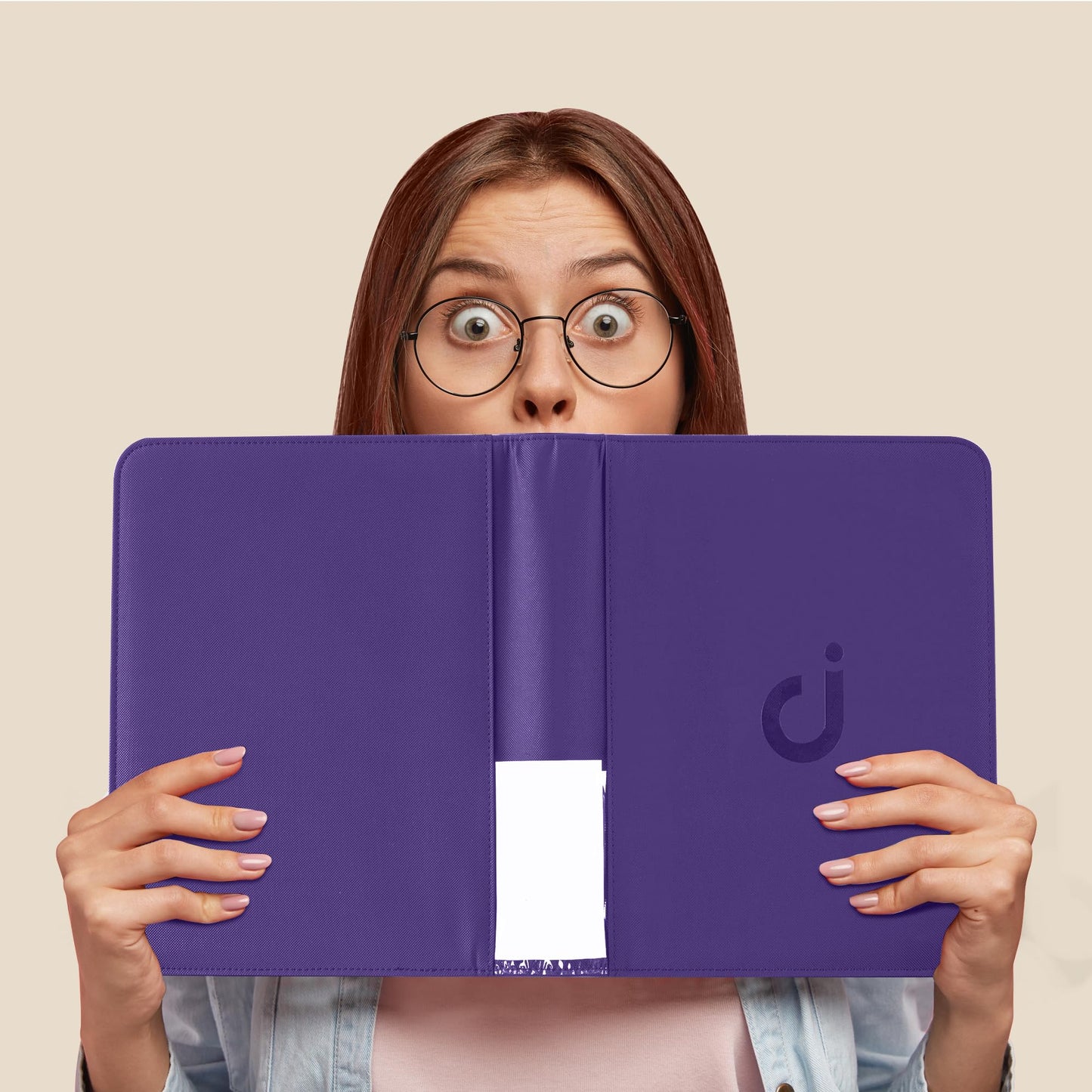 Toploader Binder  Holds 128 Top Loaders - 4 Pocket Top Loader Binder for 3 x 4 Rigid Card Holders for Trading Cards or Sports Cards  Model A - Classic Purple