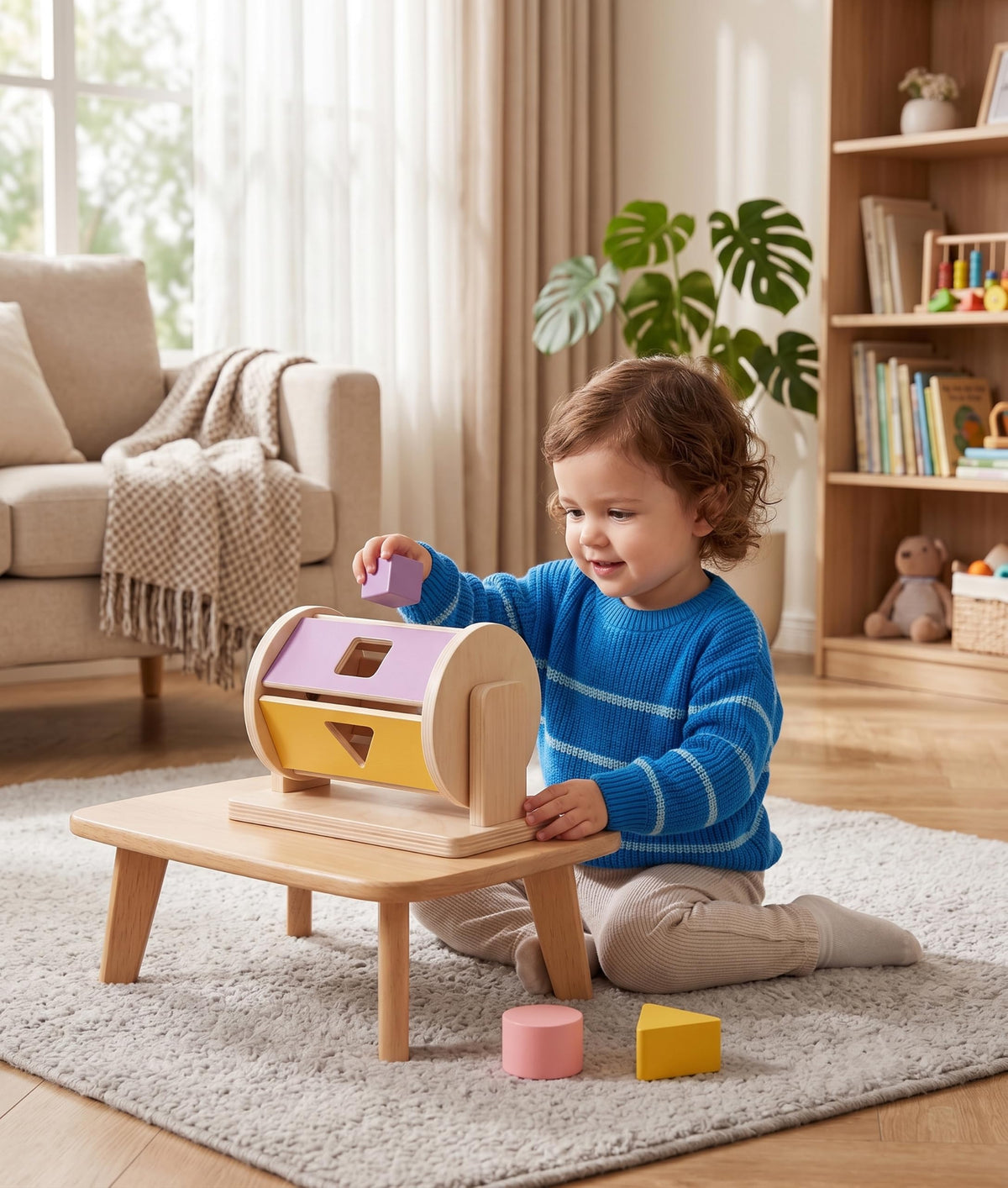 Boffle Montessori Inspired Rotatable Drum Early Educational Toy For Boys Girls Kids|Baby|Toys For Baby|Developmental Baby Toys