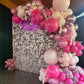 Pink Balloons Set 50Pcs 12Inch Metallic Light Pink Balloon Pastel Pink Latex Helium Balloons Dark Hot Pink Confetti Chrome Pink