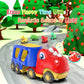 Veslier Toddler Car Toy - Dinosaur Transport Carrier Truck with 4 Pull Back Dino Cars, Assorted Colors, Perfect Gift for 18M+ Kids