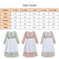 Vibsion Girls Pioneer Prairie Costume Pilgrim Dress Kids Floral Colonial Village Girl Costumes Bonnet Apron Set 3Pcs Xxl