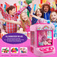 Tingingyuli Claw Machine For Kids,Unicorn Mini Vending Machines Candy Grabber Prize Dispenser Pink Toys For Girls,Electronic Arc