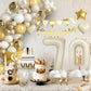 70Th Birthday Decorations Sand White Gold,70Th Birthday Balloon Arch Garland Kit With Happy 70Th Birthday Number 70 Foil Balloon