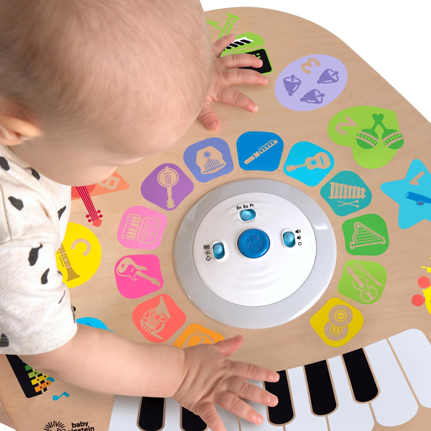Baby Einstein Clever Composer Tune Table - Magic Touch Wooden Activity Toy, Multicoloured, 1 Count, Ages 12 Months+