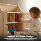 Plantoys Wooden Dollhouse Family- Mom, Dad, Son, And Daughter (1345) | Sustainably Made From Rubberwood And Non-Toxic Paints And