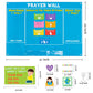 WATINC 37Pcs Prayer Wall Felt Story Board Set with Story Card, Prayer Bulletin Board Accessories, Religious Flannel Felt Stories