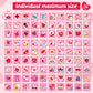 Ohome Valentines Stickers - 180 Pcs Valentines Day Stickers For Kids Classroom School -Vinyl Heart Stickers - Valentines Crafts
