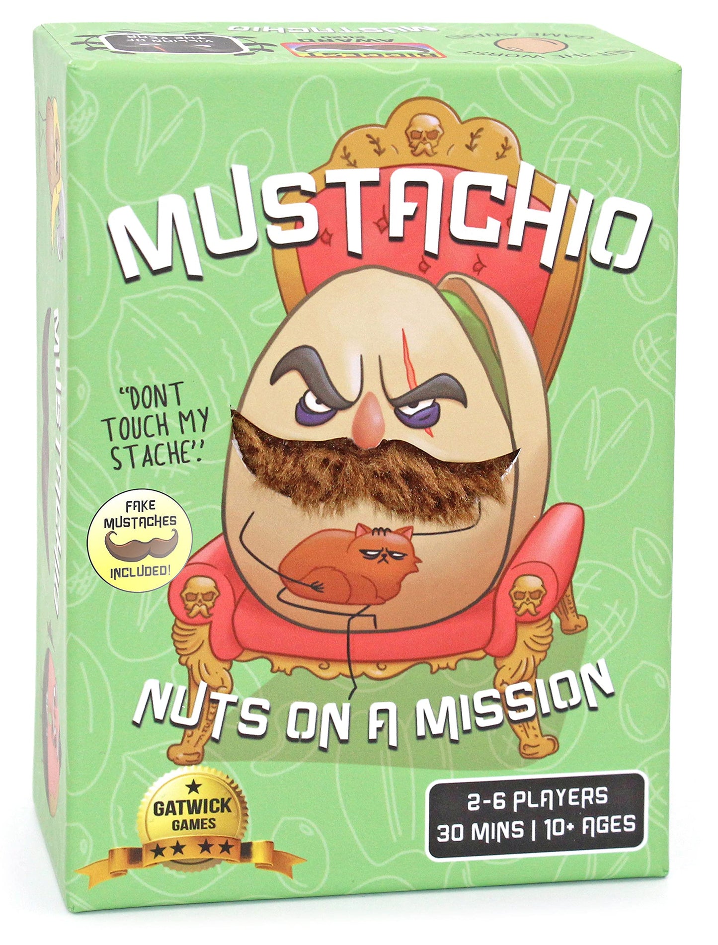 Mustachio- Mustaches Now Included, A Strategy Game Of Trickery And Scheming Nuts, Funny Board Games For Teens And Family Night,