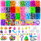 ROSHUKG 2500 Rubber Band Bracelet Refill Kit, Rubber Band Making Kit for Kids Weaving DIY Crafting Gift