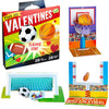 Peaceable Kingdom Valentines Cards For Kids Classroom, Set Of 28 Valentines Day Gifts - Flick 'Em Sports Games