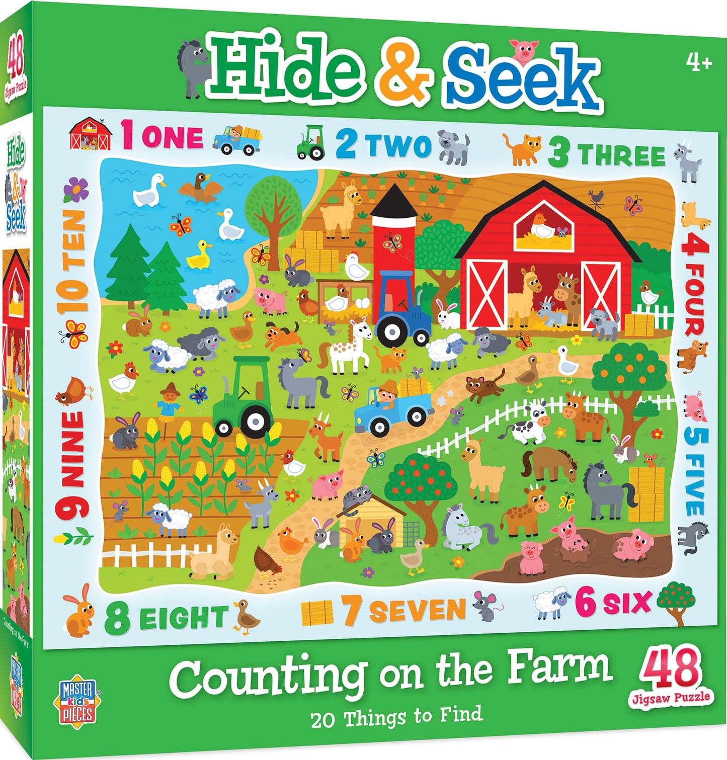 Counting On The Farm 48 Pc