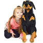 TigerHart Plush Rottweiler Stuffed Animal - 26" Tall, White Polyester Dog