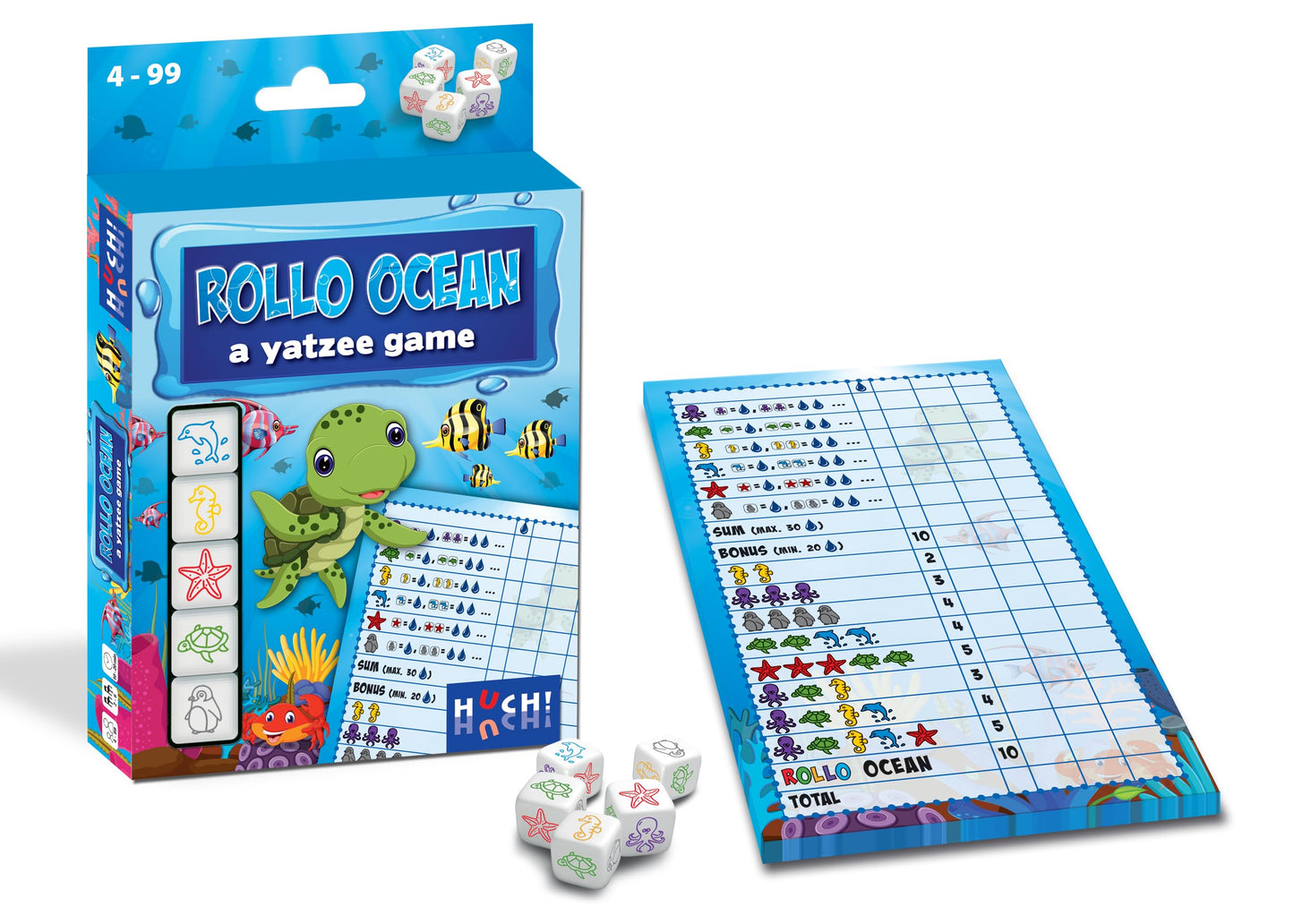 Huch! Rollo Ocean Children'S Game For 2 To 6 Players Dice Game