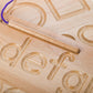 Suwimut Number & Letter Tracing Board, Wooden Alphabet Learning Montessori Toys for Kids Age 3-5, Double Sided Writing Practice