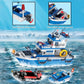 Wvinvw City Boat Stem Building Blocks Sets, Compatible With Lego City Police Boat And Ship Playsets, Rescue Boats That Float Toy