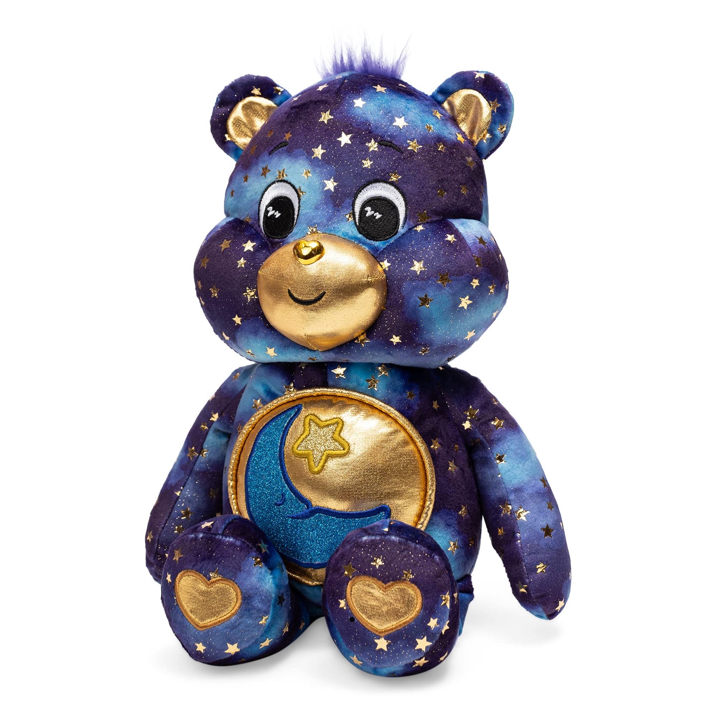 Basic Fun Care Bears Bedtime Bear Plush Toy - Luminous Blue Collectible, Model 22665