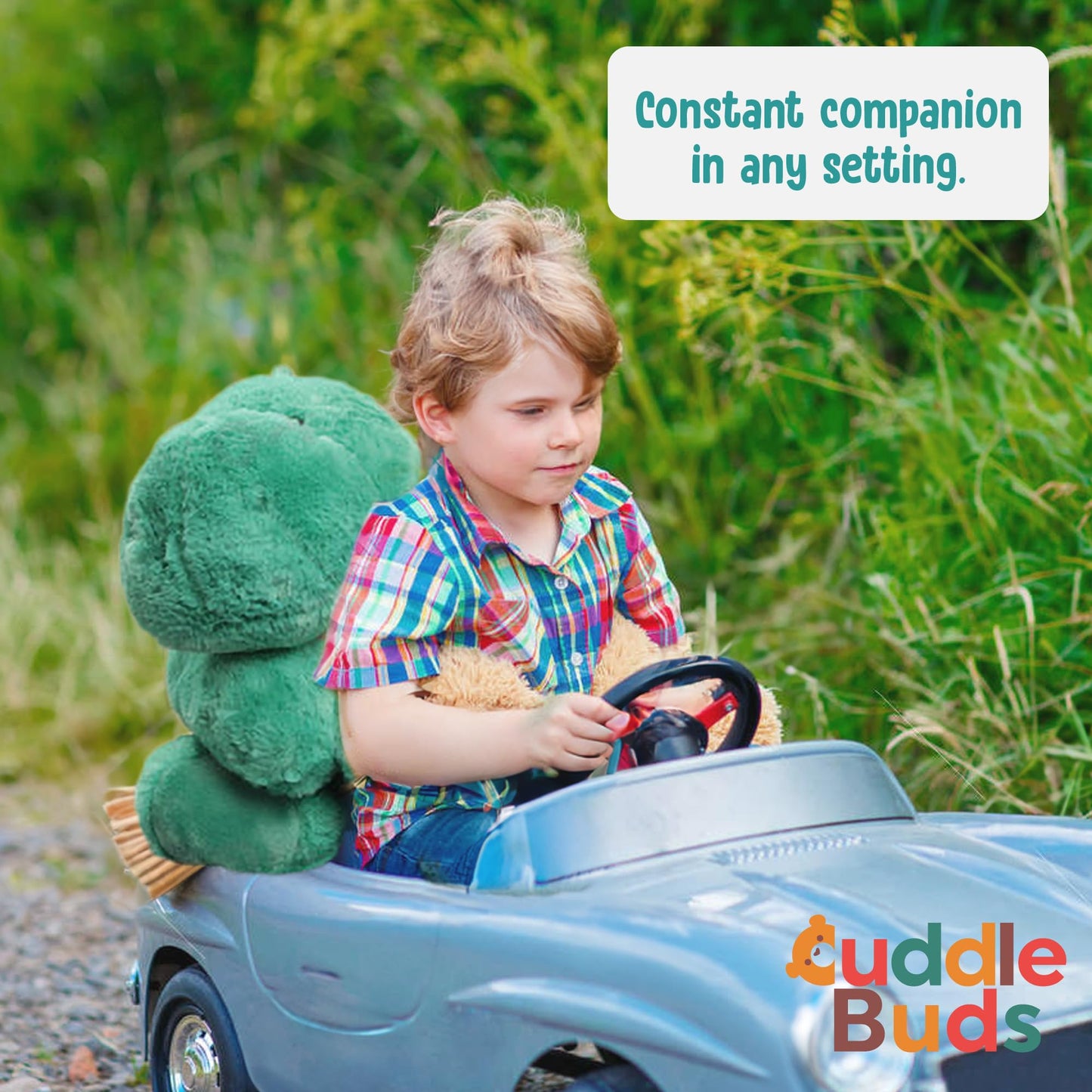 Cuddle Buds 3Lbs Weighted Dinosaur Stuffed Animal For Sensory Needs, 20'' Weighted Dino Stuffed Animal, Plush Dinosaur Stuffed A