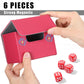 Yookeer 6 Pack Leather Deck Card Boxes 100+ Card Deck Game Box Magnetic Playing Card Storage Box For 100 Plus Cards Compatible With Tcg(Pink,Orange,Blue,Yellow,Green,Purple,Horizontal)