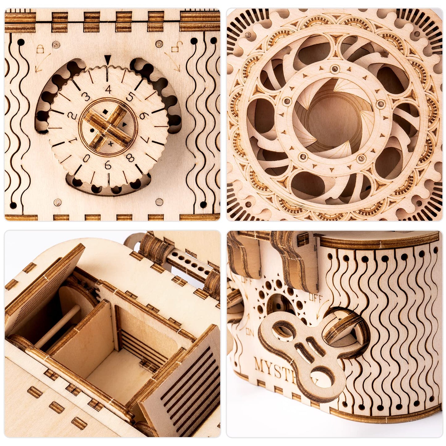 Robotime 3D Wooden Puzzles For Adults, Treasure Box 3D Puzzle Mechanical Ring Box, Gift Choice Hobbies For Brain Teasers Enthusiasts