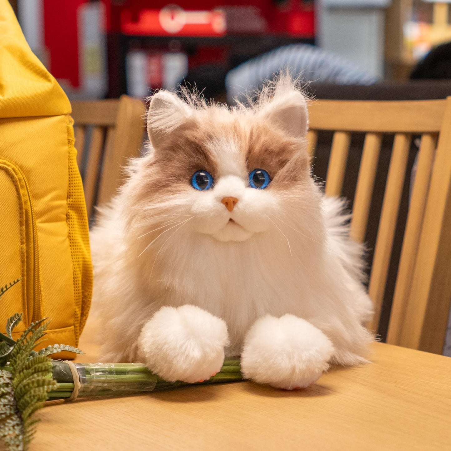 Chongker Weighted Stuffed Animals - Realistic Cat Stuffed Animal Soft and Cuddly Plush with Realistic Details for Kids and Cat Lovers 3LB