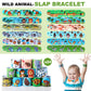 Fumete 121 Pcs Jungle Party Favors Safari Goodie Bags Stuffers For Boys Girls Include Jungle Animal Slap Bracelets Keychains Tem