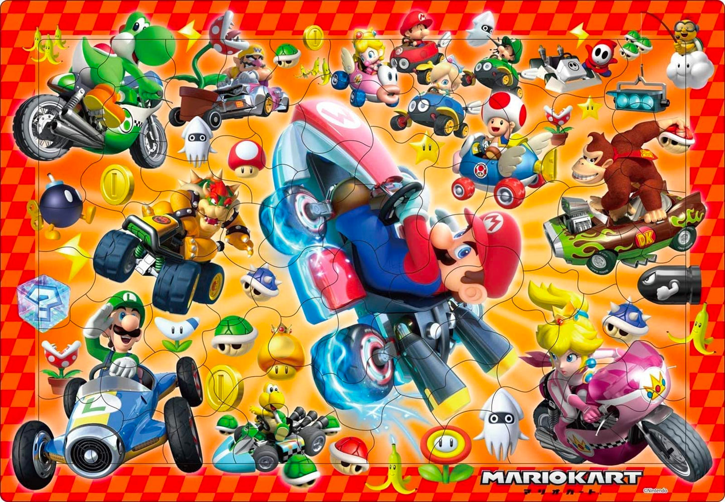 Otaku Apollo 85 Piece Picture Puzzle Mario Kart 8 26-625 & 75 Piece Kids Puzzle Step 3 Super Mario Kart With A Post Card And Thank You Sticker