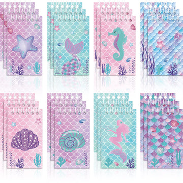 Dianelhall 24 Pcs Mini Notebooks Party Favors Mini Spiral Notepads Party Supplies for Boys Girls Kids Birthday Party Piata Fille