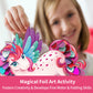 Chalk And Chuckles Cardboard Art And Craft Kit; Fabulous Foil Decorations For Kids Age 4-9 Year; Unicorn; Princess; Mermaid Them