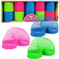 The Dreidel Company Neon Plastic Multicolor Coil Spring, Goody Bag Fillers, Party Favor For Kids, 3' Inches (80Mm) (3-Pack)