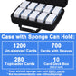 Lumus&Solem Carrying Case For Cards Against Humanity Game, Hard Cards Box Compatible With Ptcg Cards, Mtg Cards, And Sports Cards, Card Holder Storage 1200-2200 Cards (Black)