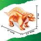 Real Planet 14.5' Dinosaur Plush Toy - Little Boy Dinosaur Toys, Dinosaur Stuffed Animals, Dino Plushie, Baby Stuffed Dinosaur, (Brown Lotosaurus, 14.5') (17' Long)