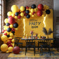 Red Black Yellow Balloons,12Inch Poke Cartoon Balloons Lightning Printed Party Balloons Confetti Black Yellow Decoration For Boy