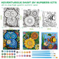 3 Pack Paint By Numbers For Kids Ages 8-12, Pre-Printed Acrylic Oil Painting, Includes (8X10, 8X9, 8X8 Inch) Framed Canvas With