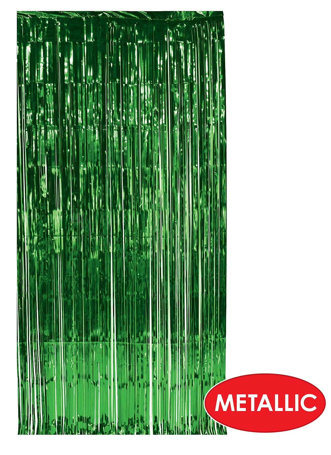 1-Ply Fr Gleam 'N Curtain (Green) Party Accessory (1 Count) (1/Pkg)