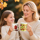Fall Color Your Own Mugs for Kids - 12Pcs Thanksgiving Bulk 8oz Personalized Coffee Mugs with 36Pcs Insert Paper Religious DIY P