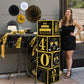 Toniful 4 Pcs 40Th Birthday Decorations Boxes For Men Women,Fourty Years Old Birthday Cardboard Box Party Supplies,Black And Gol