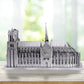 Piececool 3D Metal Puzzle For Adults, Notre Dame De Paris Church Metal Model Kit, French Cathedral Architecture Building Kits, Great Birthday Gifts (Silver)