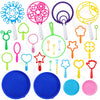Oun Nana Bubble Wands Set, 28 Pcs Large Bubble Wands With Tray For Kids, Giant Bubble Wands Bubble Makers Bulk For Kids Summer Outdoor Bubble Party Favors